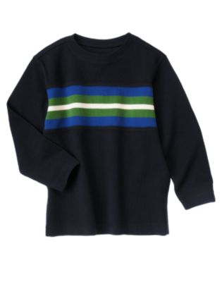 Stripe Ribbed Pullover