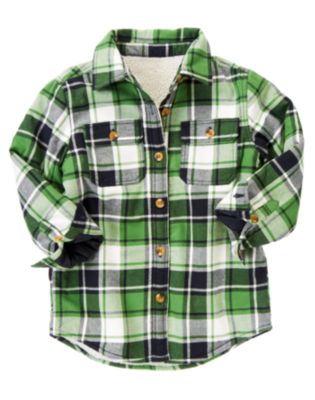 Sherpa Lined Plaid Shacket