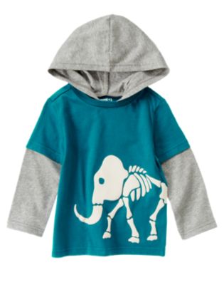 Woolly Mammoth Skeleton Hooded Tee