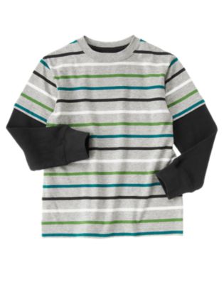 Stripe Double Sleeve Tee
