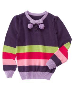 Pom Pom Stripe Sweater