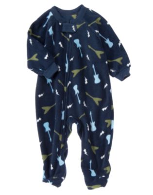 Guitar Microfleece Sleeper One-Piece