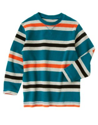 Stripe Ribbed Pullover