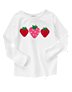 Strawberry Ruched Tee