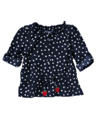 Strawberry Dot Top