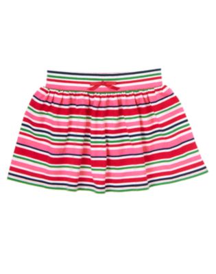 Stripe Knit Skirt