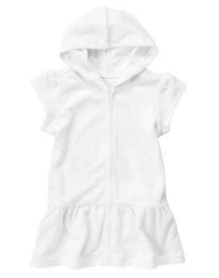 Hooded Terry Swim Cover-Up