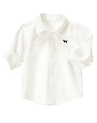 Puppy Embroidered Oxford Shirt