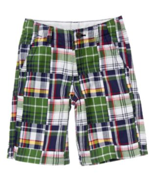 Patchwork Plaid Short