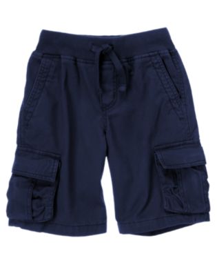 Ribbed Waist Cargo Short