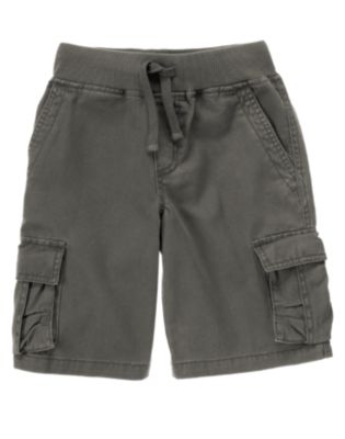 Ribbed Waist Cargo Short