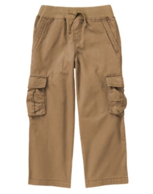 Ribbed Waist Cargo Pant