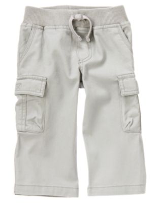 Ribbed Waist Cargo Pant