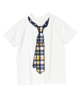 Plaid Tie Tee