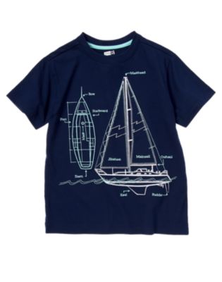 Sailboat Diagram Tee