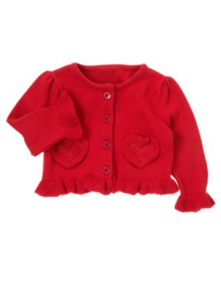 Ruffle Heart Cardigan