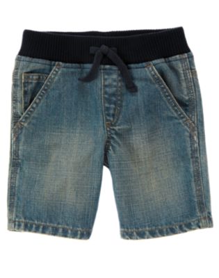 Pull-On Denim Short