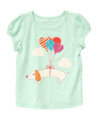 Sparkle Balloons Puppy Tee