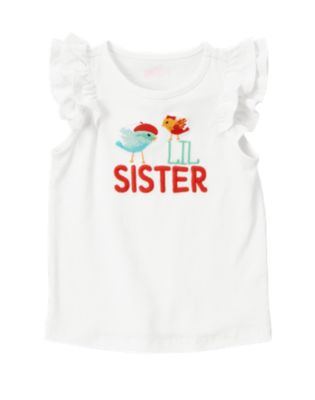 Lil' Sister Birdie Ruffle Tee