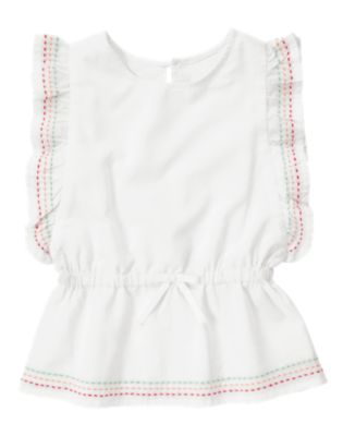 Pickstitched Flutter Top