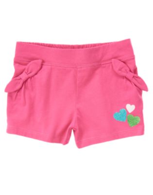 Hearts Bow Pocket Knit Short