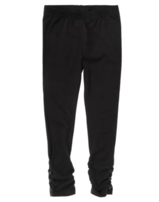 Button Ruched Legging