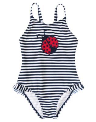Ladybug Stripe Swimsuit