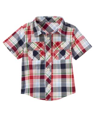 Short Sleeve Plaid Shirt