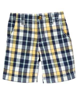 Plaid Canvas Short