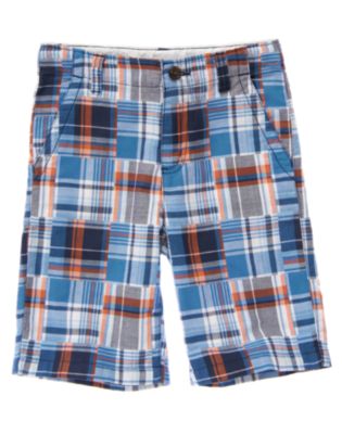 Plaid Patchwork Short