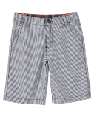 Stripe Canvas Short