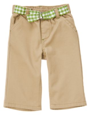 Gingham Belted Pant