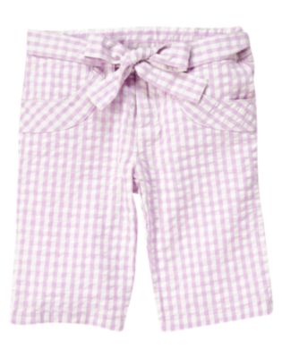 Gingham Seersucker Bermuda Short