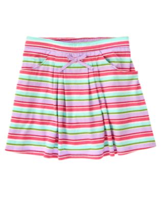 Stripe Knit Skort
