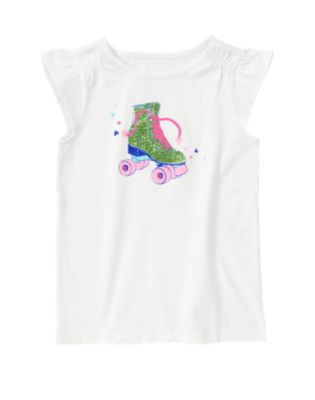 Roller Skate Flutter Tee