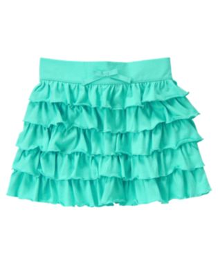 Ruffle Tiered Knit Skirt