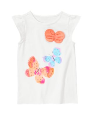 Watercolor Butterfly Top