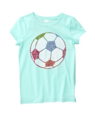 Sparkle Soccer Ball Tee
