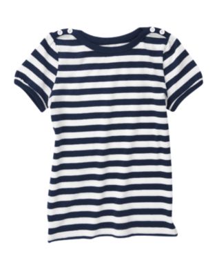 Button Puff Sleeve Tee