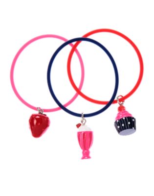 Strawberry Charm Jelly Bracelet 3-Pack