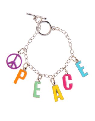 Peace Charm Bracelet