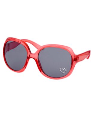 Gem Heart Oversize Sunglasses