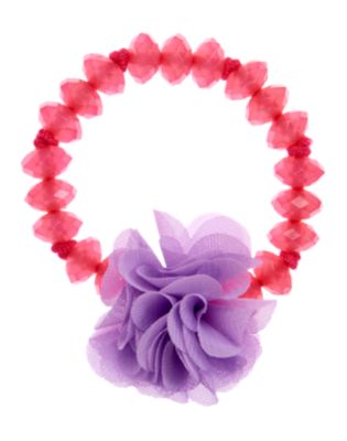 Rosette Gem Bead Bracelet