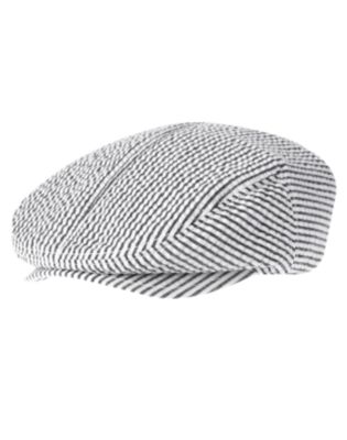 Stripe Seersucker Cap