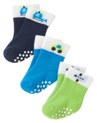 Tiny Traveler Terry Sock 3-Pack
