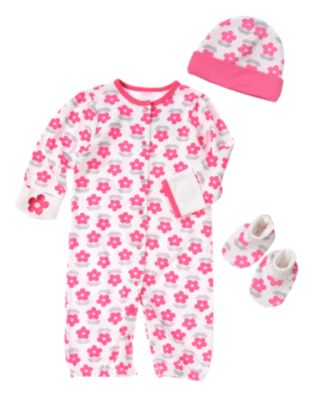 Flower Convertible Gown 3-Piece Set