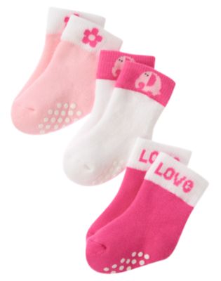 Elephant Terry Sock 3-Pack