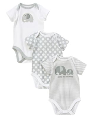 Elephant Bodysuit 3-Pack