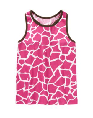 Giraffe Print Racerback Tank