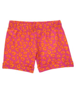 Leopard Print Knit Short